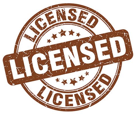 Licensed stamp.