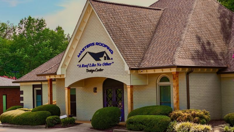 Masters Roofing building showroom.