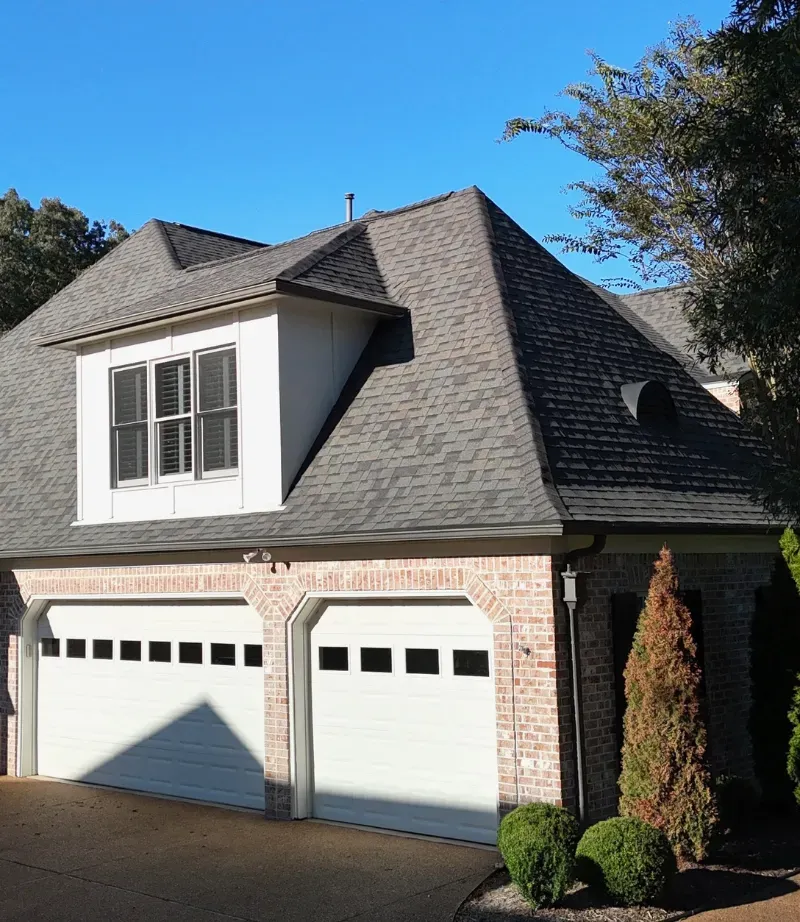 Owens Corning TruDefinition Duration Peppermill Gray shingles.