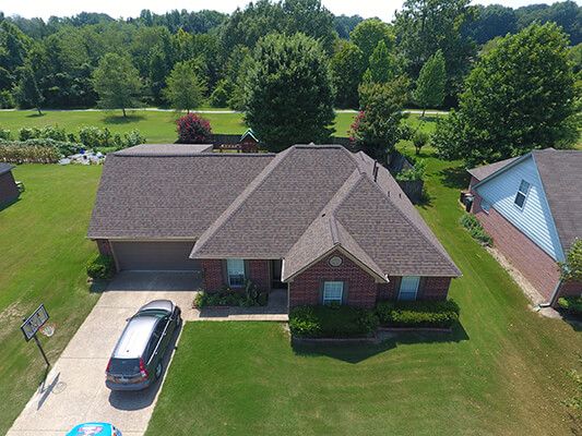 shingle roof in memphis tn - front