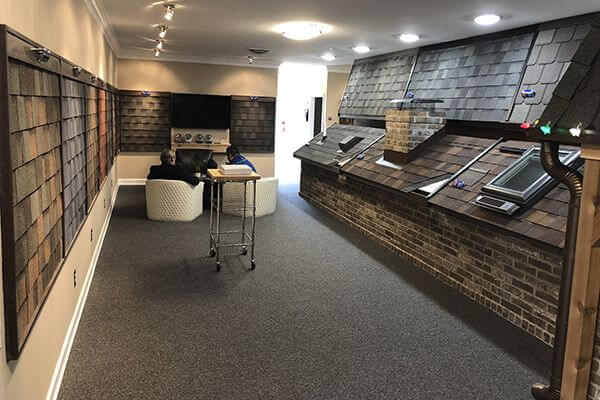 Masters Roofing showroom