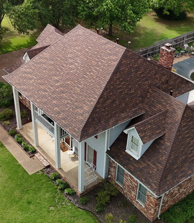 Owens Corning Duration Brownwood shingles.