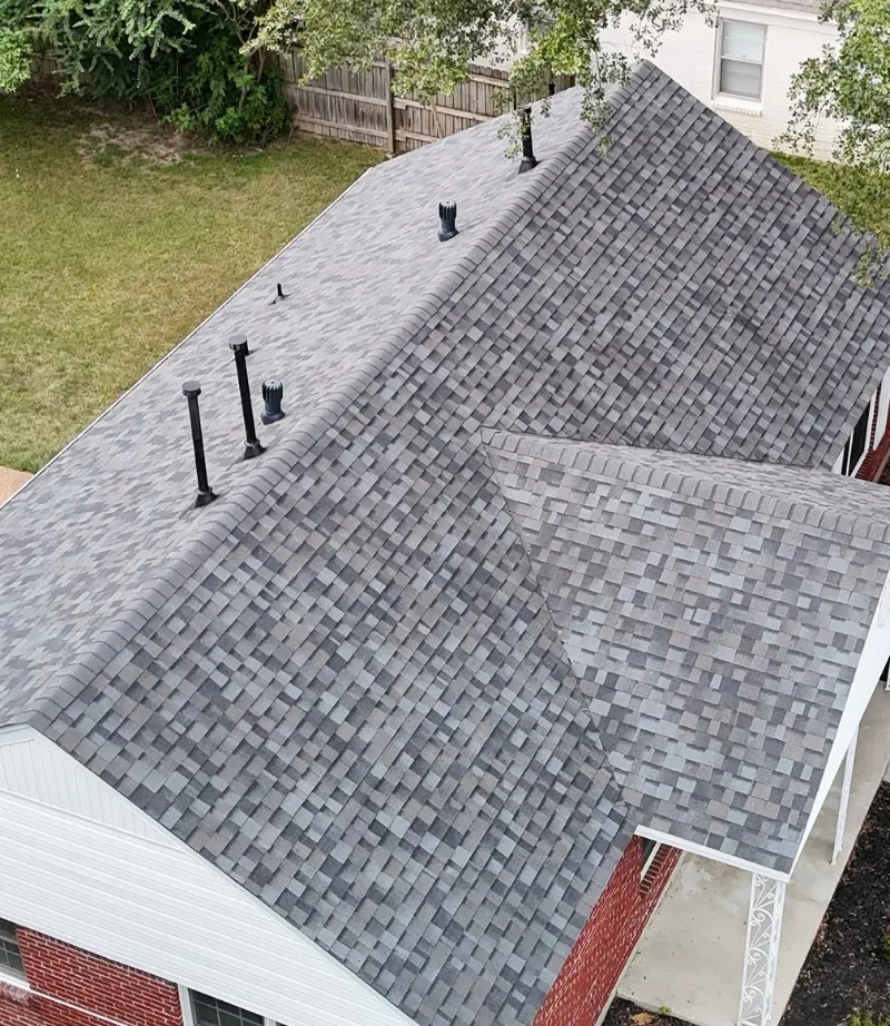Owens Corning Duration Williamsburg Gray shingles.