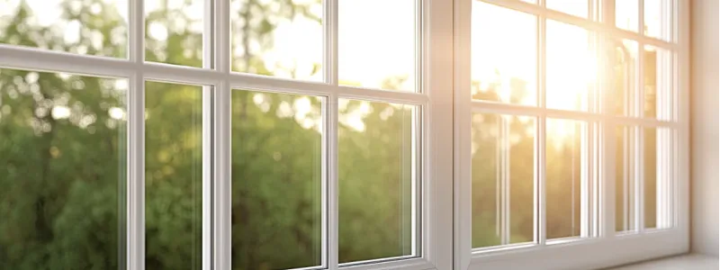 Beautiful sunlight coming through new window installation.